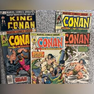 Vintage Marvel Conan the Barbarian Comics Bronze Age 70s 80s First Appearance